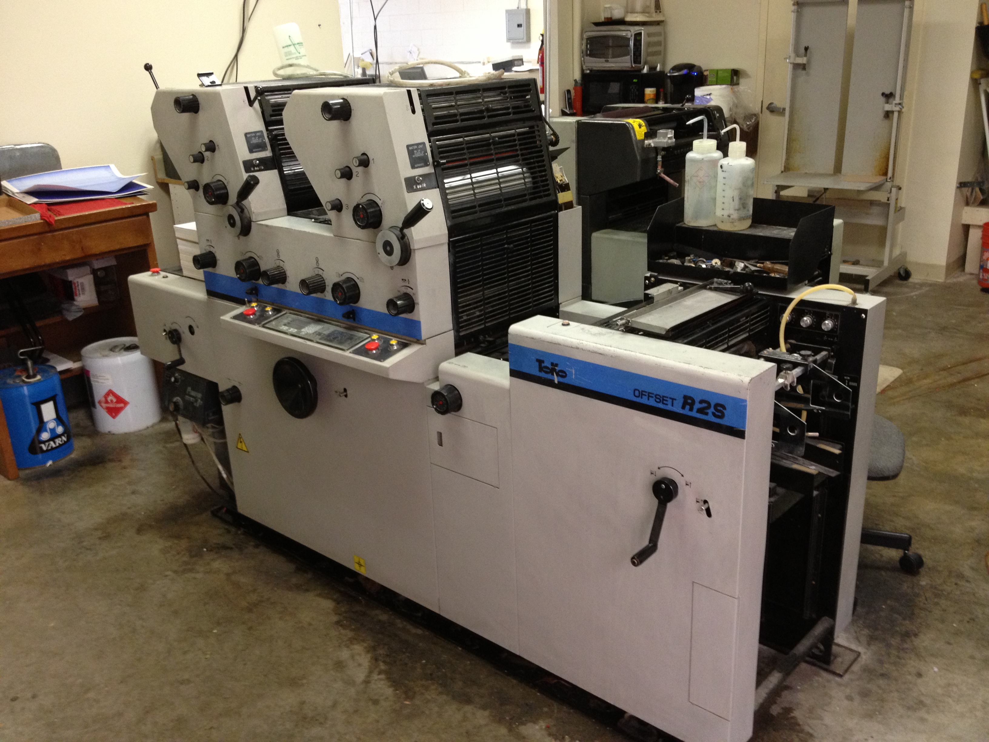 2 color offset press