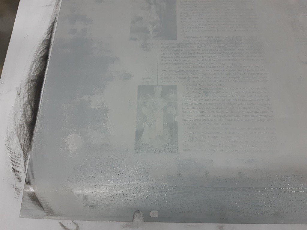 Ostala emulzija nakon 100 tabaka.jpg - Remained emulsion, not clasic ink platewear